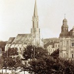 Pfarrkirche Maria Hietzing vom heutigen Ekazent aus gesehen
