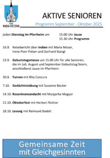 Angebot für Senioren